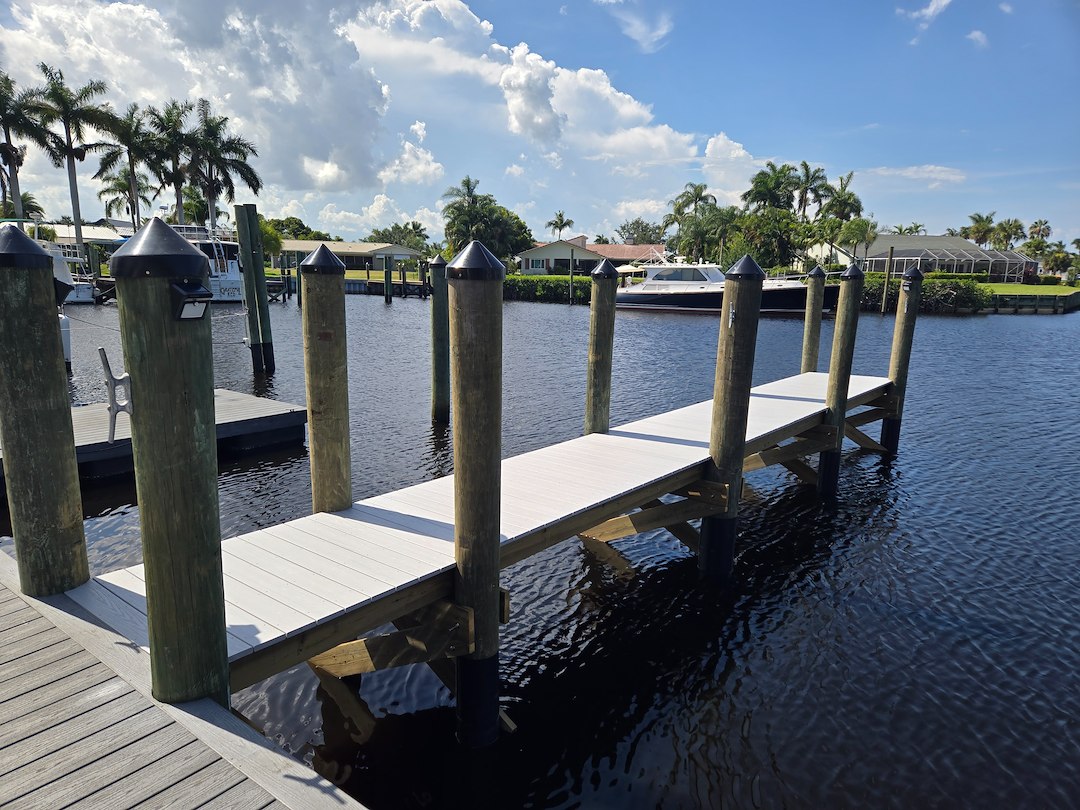 Custom Finger Dock Installation in Stuart, Florida | Lands End Marine Construction